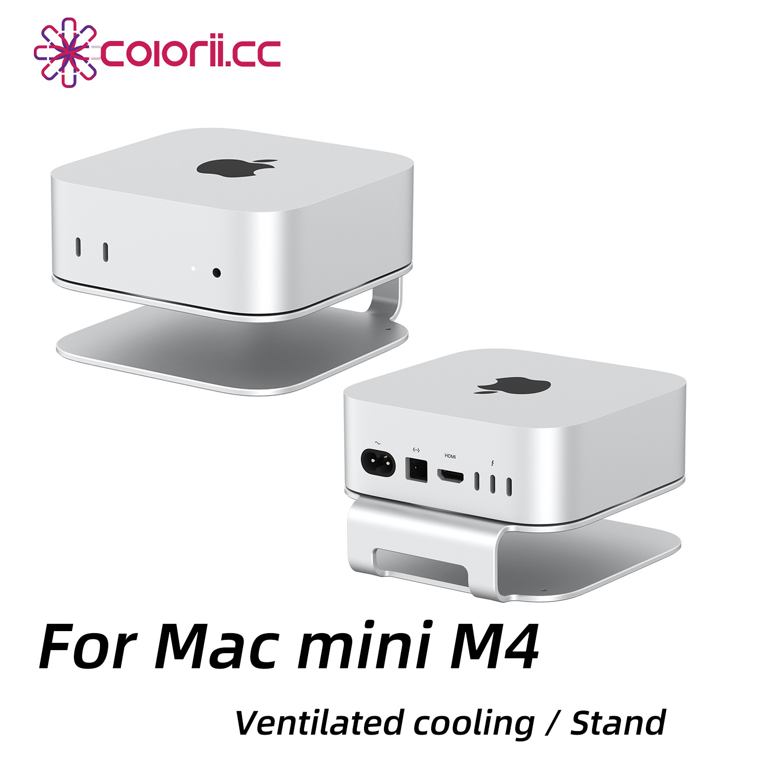 Cooling Stand Tablet - Colorii Desktop Stand voor Mac Mini