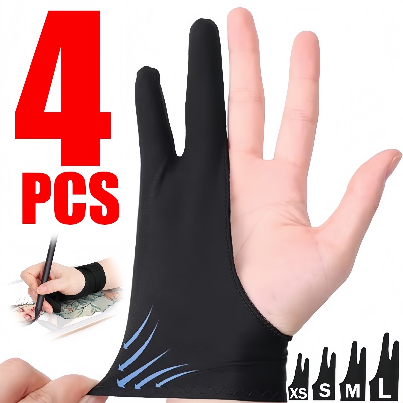 Drawing Glove Artist - Anti-touch tekenhandschoenen van acrylvezel Handschilfhandschoenen met