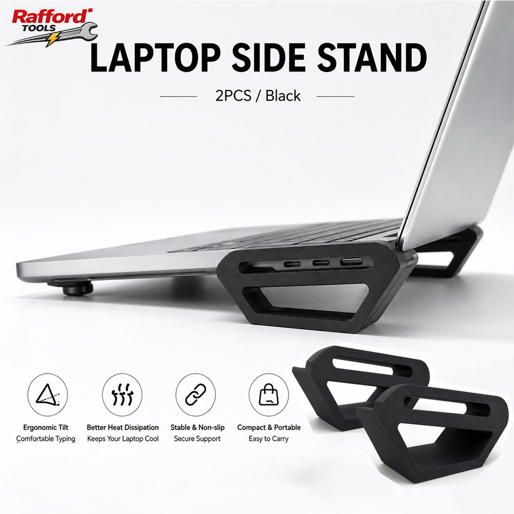 Cooling Stand Tablet - Rafford Laptop Zijstandaard, Draagbare Ergonomische Notebook