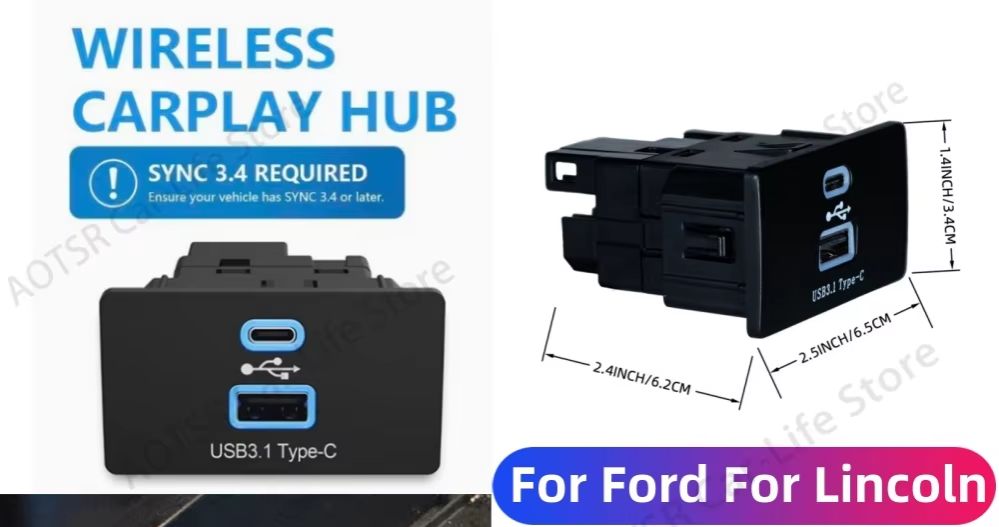 Draadloze CarPlay Android Auto - Usb Hub Type C recensie en prijs