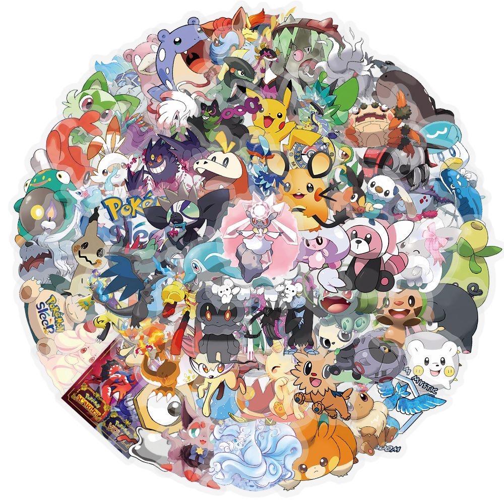 100 stuks Pokémon stickers, sc - Tablet Cute Accessories recensie en prijs