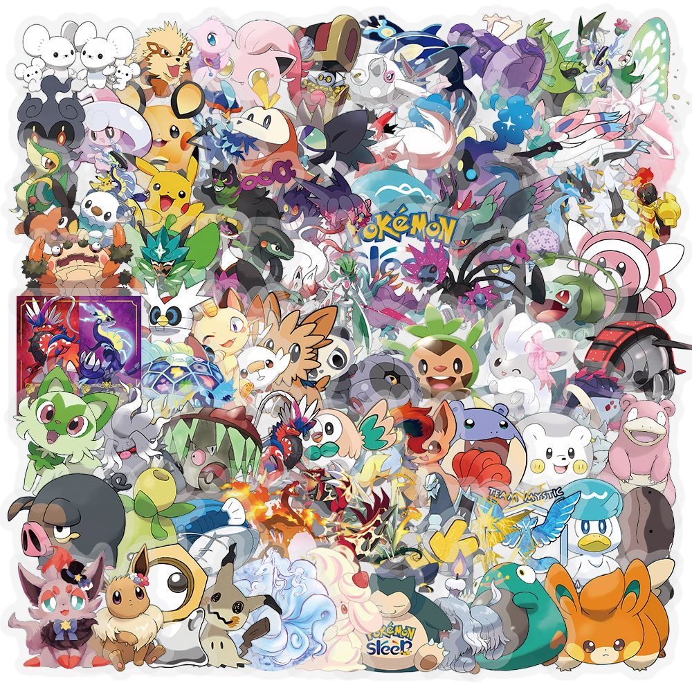 100 stuks Pokémon stickers, sc - Tablet Cute Accessories recensie en prijs
