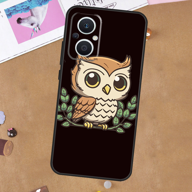 Cartoon-uilenhoesje voor OPPO  - Oppo Reno 12 recensie en prijs