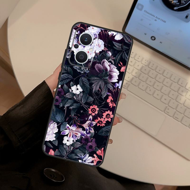 Midnight Floral hoesje voor OP - Oppo Reno 12 recensie en prijs