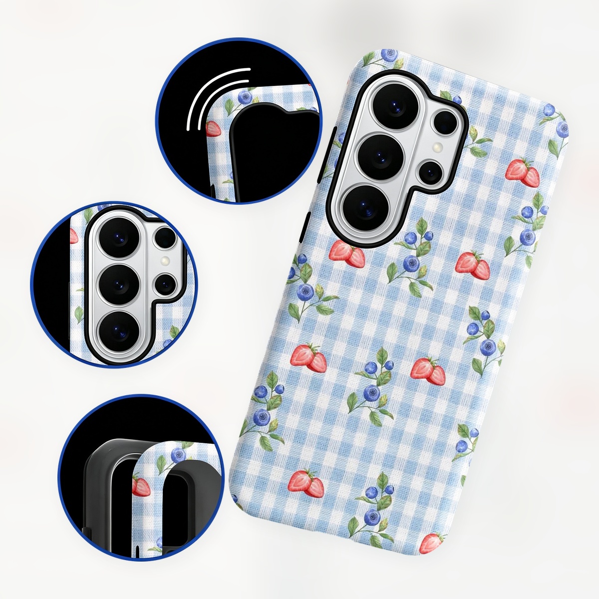 Blueberry Strawberry Gingham 2 - Samsung Galaxy S24 recensie en prijs