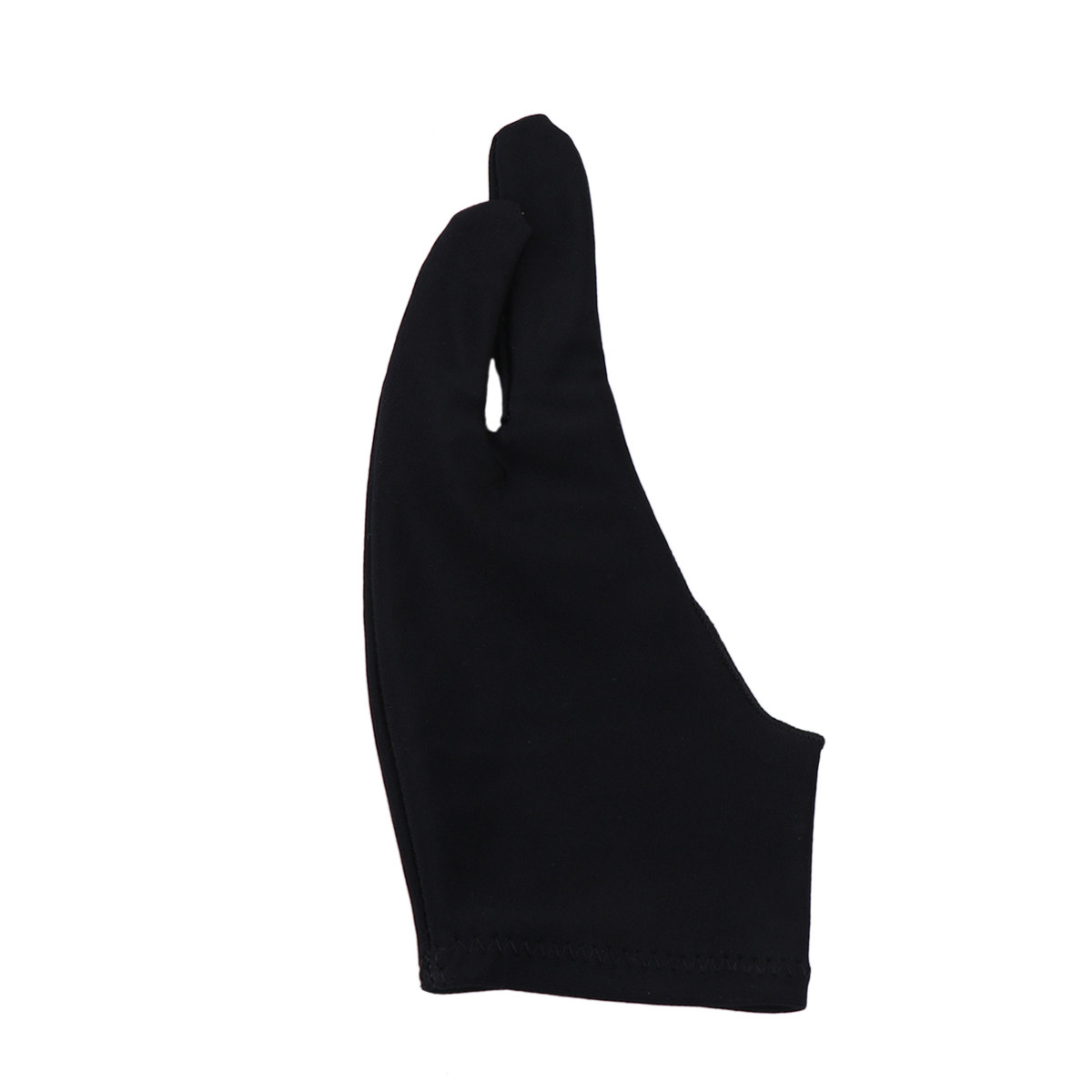 Twee vingers beschermd: zwarte - Drawing Glove Artist recensie en prijs