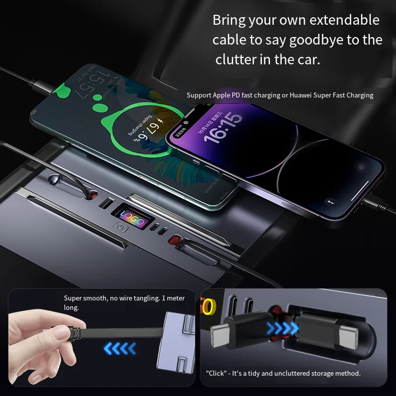 Multifunctionele autolader met - Usb Hub Type C recensie en prijs