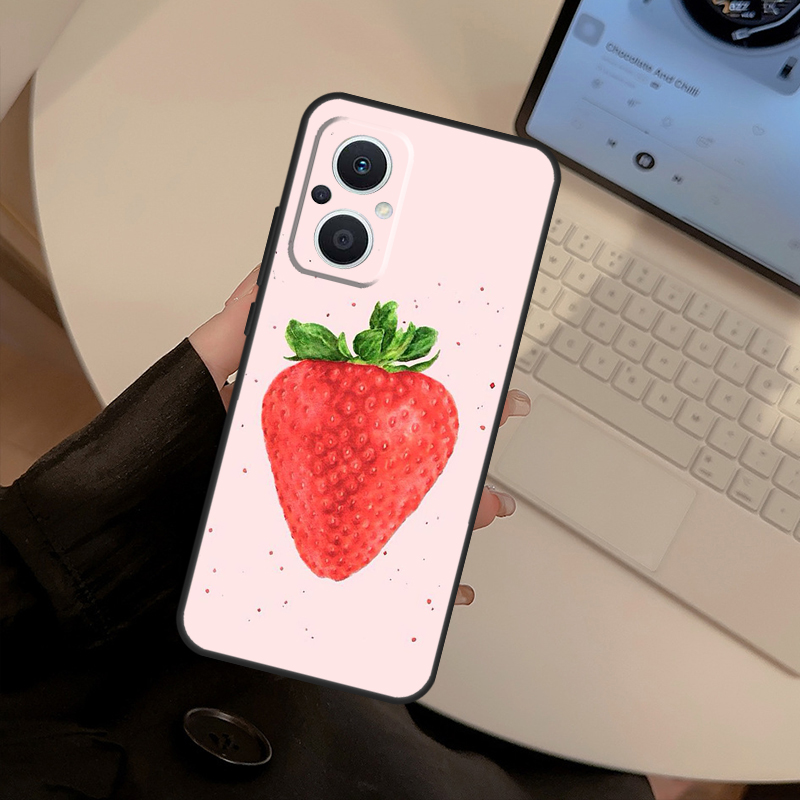 Aardbeirood hoesje voor OPPO F - Oppo Reno 12 recensie en prijs
